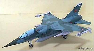 Сборная бумажная модель / scale paper model, papercraft Dassault Mirage F.1 (P.Model) 