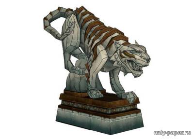 Сборная бумажная модель / scale paper model, papercraft World of Warcraft - White Tiger 