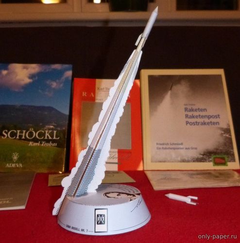 Сборная бумажная модель / scale paper model, papercraft Ракета «Р-1» (Saba 7) 