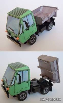 Сборная бумажная модель / scale paper model, papercraft Ifa Multicar 2510 (ABC 14/1986) 