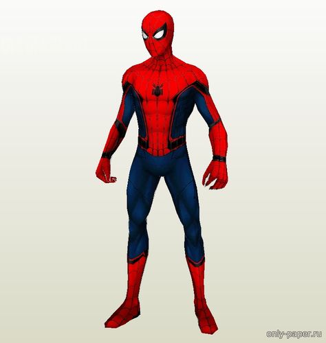Сборная бумажная модель / scale paper model, papercraft Человек-паук / Spider-Man (Civil War) 