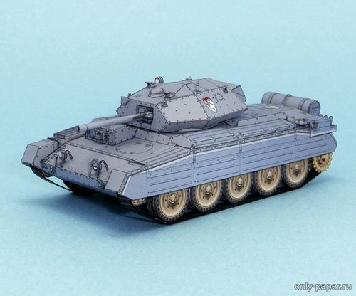 Модель крейсерского танка Crusader Mk. III из бумаги/картона