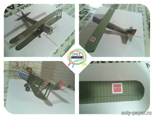 Модель самолета Letov S.16 из бумаги/картона