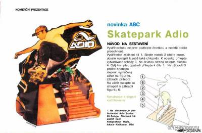 Сборная бумажная модель / scale paper model, papercraft Skatepark Adio (ABC 9/2006) 
