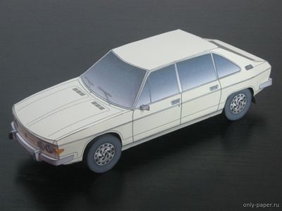Модель автомобиля Tatra 613 из бумаги/картона