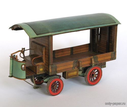 Сборная бумажная модель / scale paper model, papercraft Historicke vozidlo NW-1898 (ABC 9/2004) 