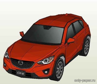 Модель автомобиля Mazda CX-5 из бумаги/картона