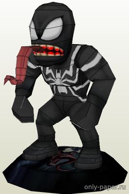 Сборная бумажная модель / scale paper model, papercraft Marvel Comics - Venom 