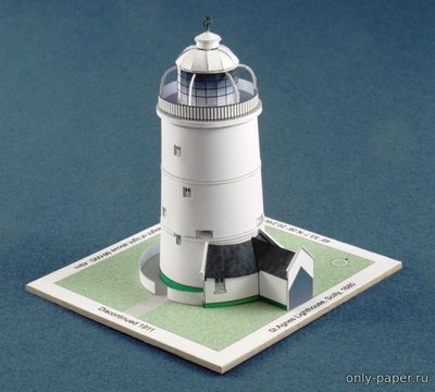 Сборная бумажная модель / scale paper model, papercraft St Agnes Lighthouse (Paper Shipwright) 