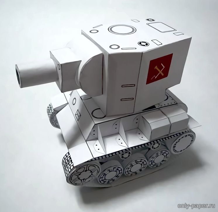 Сборная модель танк КВ-2 Zvezda 