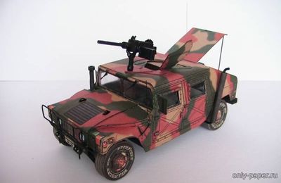 Сборная бумажная модель / scale paper model, papercraft Humvee [ABC 21/2001] 
