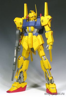 Модель робота MSN-00100 Hyaku Shiki Gundam из бумаги/картона