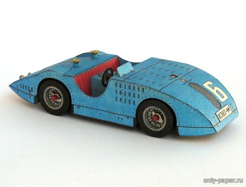 Сборная бумажная модель / scale paper model, papercraft Bugatti T32 1923 (ABC 7/1988) 