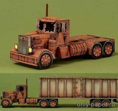 Сборная бумажная модель / scale paper model, papercraft Ghost Truck (RavensBlight) 