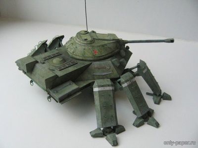 Модель танка-шагохода ИС-3-БН из бумаги/картона