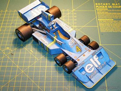 Сборная бумажная модель / scale paper model, papercraft Tyrrell P34 (ABC 20/1980) 