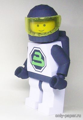 Сборная бумажная модель / scale paper model, papercraft LEGO Blacktron II astronaut 