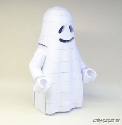 Сборная бумажная модель / scale paper model, papercraft LEGO Ghost 