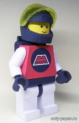 Сборная бумажная модель / scale paper model, papercraft LEGO M-Tron astronaut 
