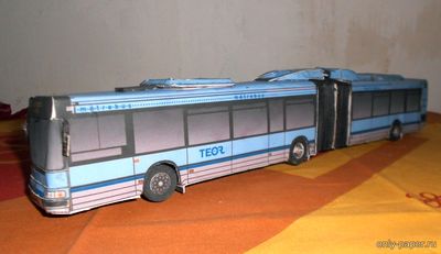 Сборная бумажная модель / scale paper model, papercraft Renault Agora L - Irisbus City bus 18M (Petr Kudrej PK021) 