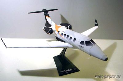Сборная бумажная модель / scale paper model, papercraft Embraer Phenom 300 