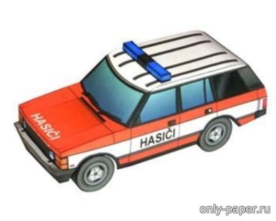Сборная бумажная модель / scale paper model, papercraft Hasicske auto Range Rover [Fifik] 