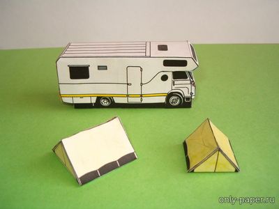 Сборная бумажная модель / scale paper model, papercraft Avia 30 Camp (АВС 1993-24) 