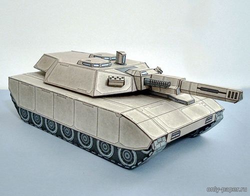 Модель танка M8A3 Kirchner MBT из бумаги/картона