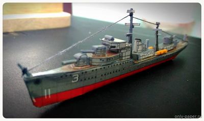 Модель сторожевого корабля HTMS Maeklong из бумаги/картона