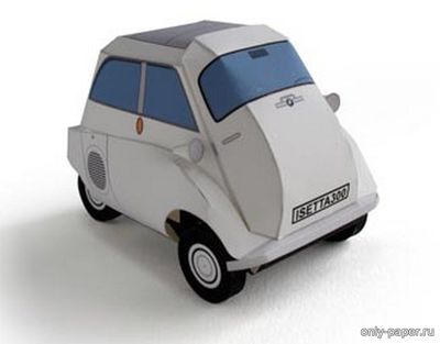Сборная бумажная модель / scale paper model, papercraft BMW Izetta 300 (Ichiyama's Paper Cards) 
