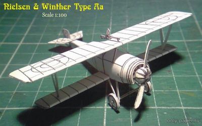 Сборная бумажная модель / scale paper model, papercraft Nielsen & Winther Type AA (Mikromodele) 