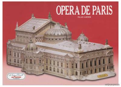 Сборная бумажная модель / scale paper model, papercraft Opera de Paris (L'Instant Durable 14) 