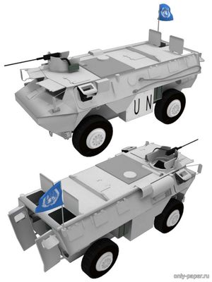 Сборная бумажная модель / scale paper model, papercraft VAB Indonesian U.N. peacekeepers (Peri Paperhobby) 