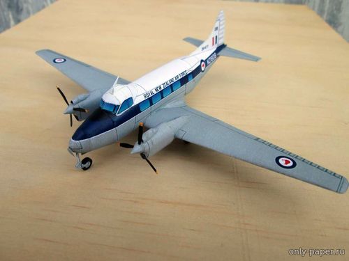 Сборная бумажная модель / scale paper model, papercraft De Havilland DH.104 Dove/Devon (Pilsworth) 