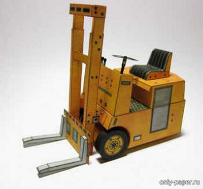 Сборная бумажная модель / scale paper model, papercraft Balkancar vysokozdvizny vozik (ABC 1984-23) 