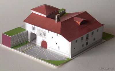 Модель дворца «Ла Касона» в Туданке из бумаги/картона