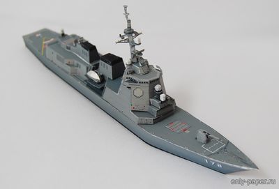Сборная бумажная модель / scale paper model, papercraft DDG-178 Atago Class Destroyer Ashigara 