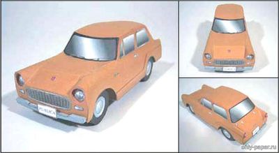Сборная бумажная модель / scale paper model, papercraft Toyota Publica 