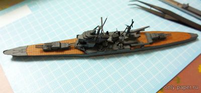 Сборная бумажная модель / scale paper model, papercraft Тяжёлый крейсер типа «Такао» IJN «Chokai» («Тёкай») 