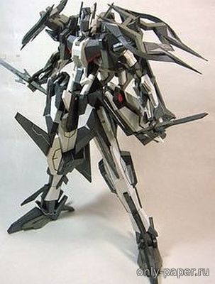 Модель робота Dark Shadow Gundam из бумаги/картона