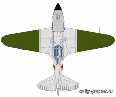 Бумажная модель самолета МиГ-3