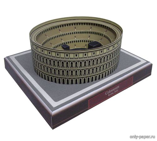 Сборная бумажная модель / scale paper model, papercraft Колизей / Colosseum (Canon) 