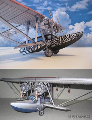 Сборная бумажная модель / scale paper model, papercraft Sikorsky S-38 (Fiddlers Green) 