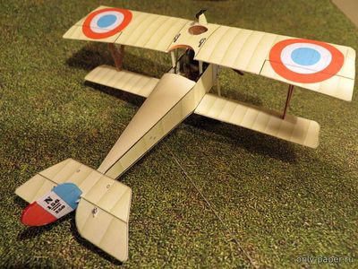 Сборная бумажная модель / scale paper model, papercraft Nieuport Nie-10 