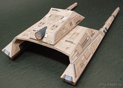 Сборная бумажная модель / scale paper model, papercraft MOV Vulcan Shuttle  (Star Trek) 