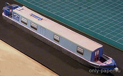 Сборная бумажная модель / scale paper model, papercraft Прогулочный катер Rousham [Bildrum] 
