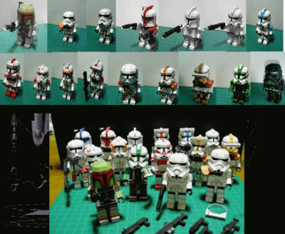 Сборная бумажная модель / scale paper model, papercraft LEGO -Star Wars 