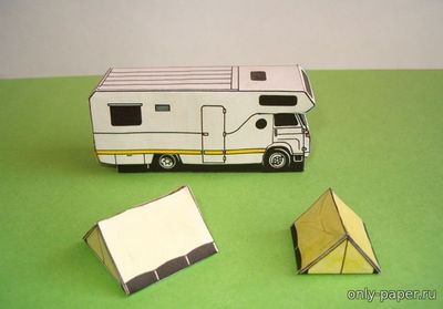 Сборная бумажная модель / scale paper model, papercraft Avia 30 Camp (ABC 1995-12) 