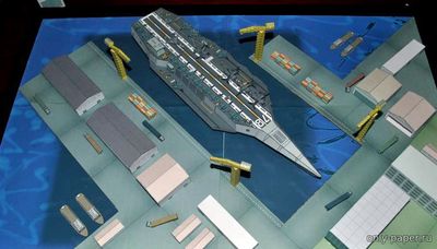 Сборная бумажная модель / scale paper model, papercraft Proposed CVN Concept (Future Stealth Carrier) 