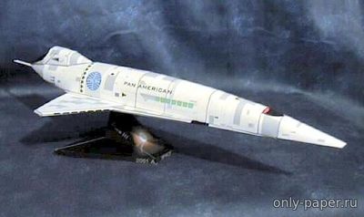 Модель космического корабля Orion III из бумаги/картона